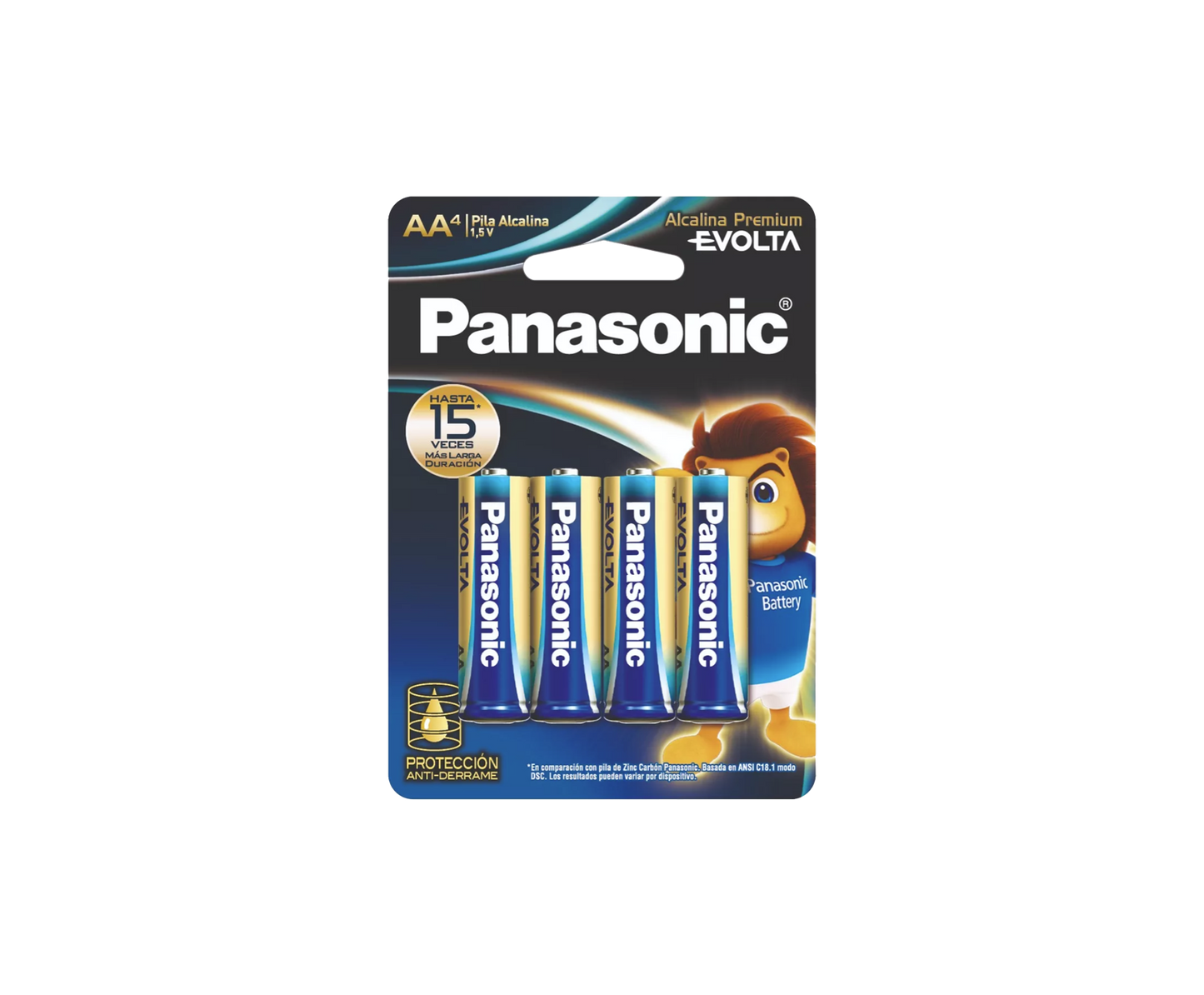 Batería Alcalina AA Panasonic x4