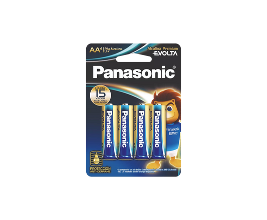 Batería Alcalina AA Panasonic x4