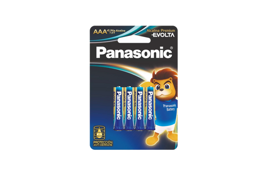 Batería Alcalina AAA Panasonic x4